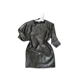 Les Prairies de Paris Metallic Dress NWT Made in France